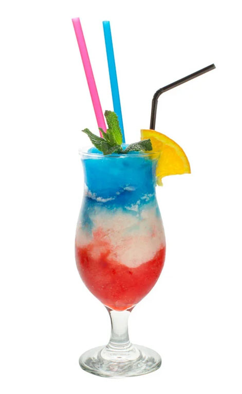 Patriotic pina colada.