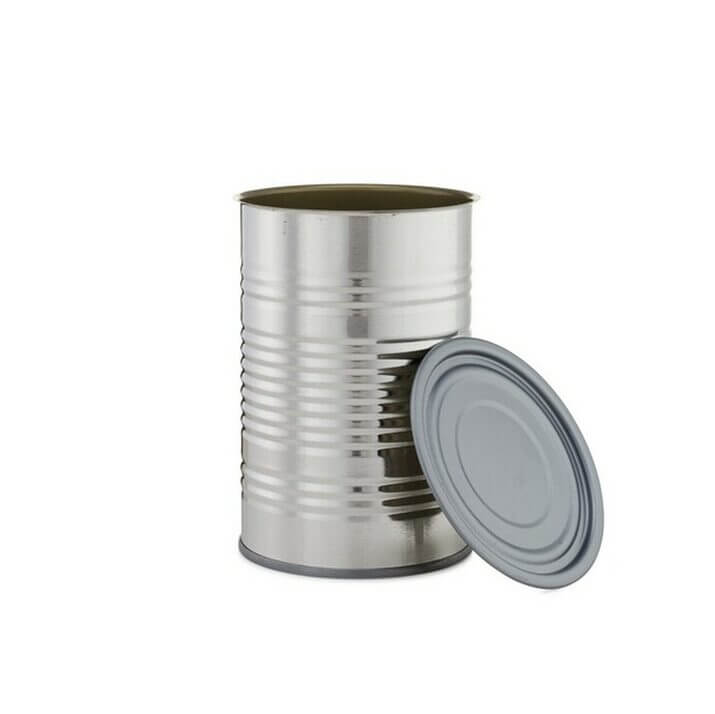 Make sure that the can has a top with no sharp edges.