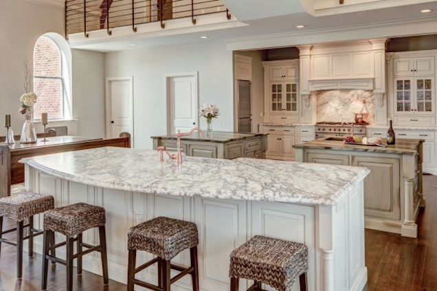 Kitchen with Two Types of Cabinets