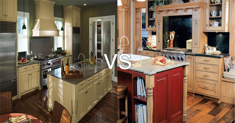 Painted Vs Stained Cabinets Which, Are Stained Cabinets More Expensive Than Painted