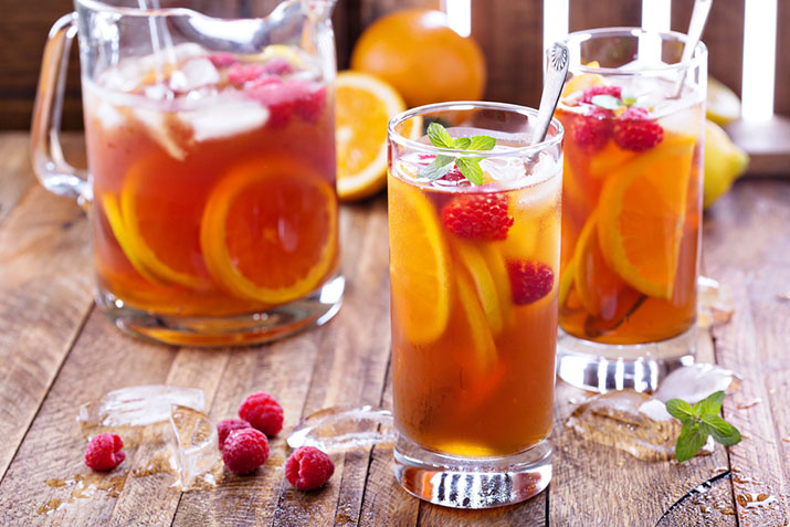 Raspberry iced tea.