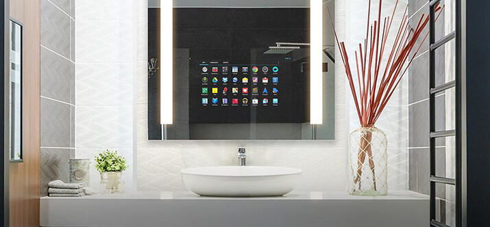 Smart bathroom mirror.