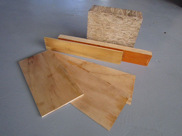 Comparison between particleboard and solid wood.