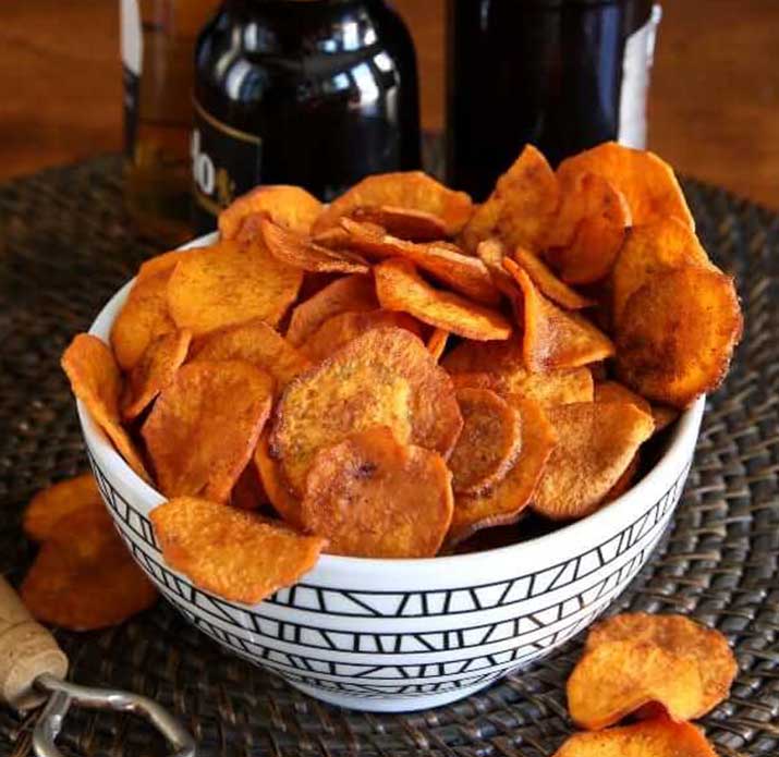 Super Bowl Snackdown - Air Fryer Sweet Potato Chips