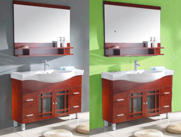 Valspar Pantone Paradise Green WA3138 Bathroom Vanity