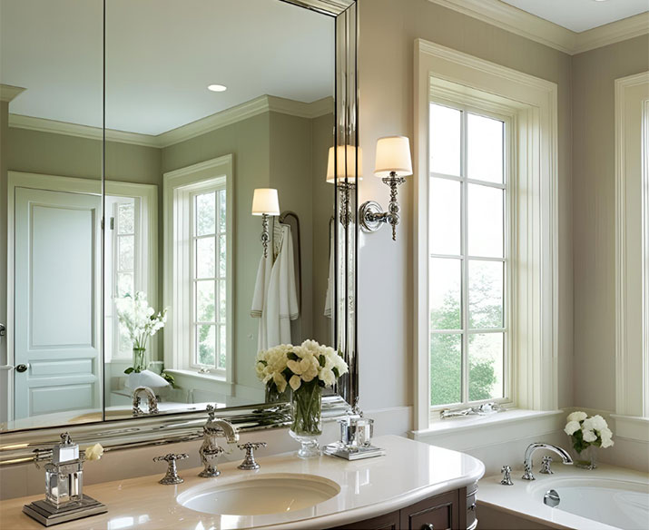 Wall bathroom mirror.