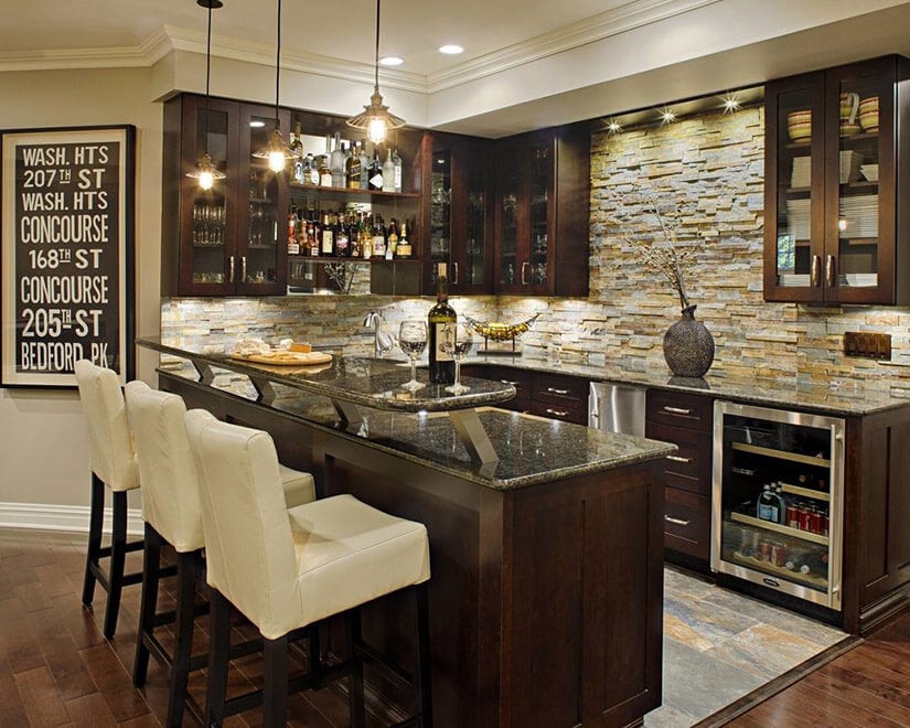 9 Basement Wet Bar Ideas To Impress, How To Build A Wet Bar From Kitchen Cabinets