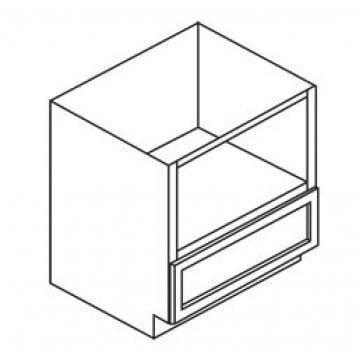B30MW Ice White Shaker Microwave Base Cabinet (RTA): RTA Kitchen Cabinets