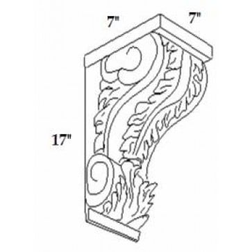 CORBEL60L Brownstone Decorative Corbel (RTA)