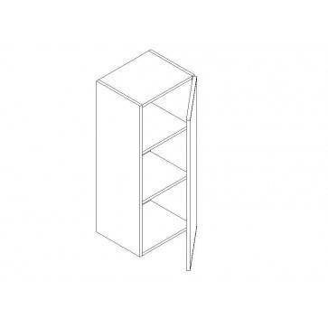 W1236 Simply White Wall Cabinet (Single Door) 12" x 36" (RTA)