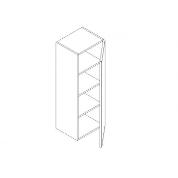 W1542 Simply White Wall Cabinet (Single Door) 15" x 42" (RTA)