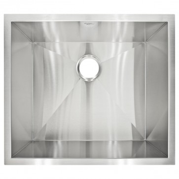 LCLP1 Zero-Radius Undermount Stainless Steel Single Basin Kitchen Sink