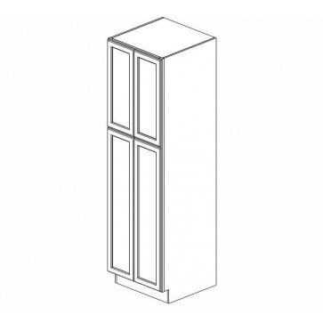 WP2484B Ice White Shaker Tall Pantry Cabinet (RTA)