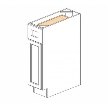 B09 Ice White Shaker Single Door Cabinet (RTA)