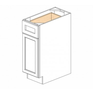B12 Ice White Shaker Single Door Cabinet (RTA)