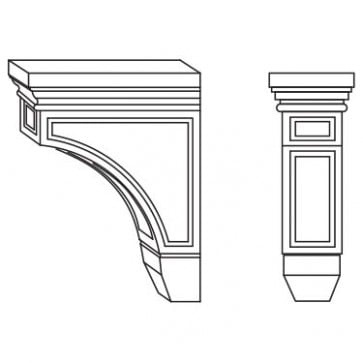 CORBEL59 Graystone Shaker Decorative Corbel (RTA)