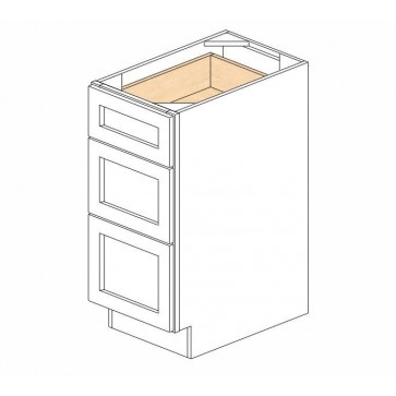 DB15(3) Ice White Shaker Drawer Base Cabinet