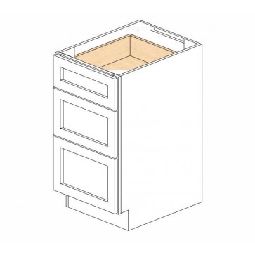 DB18(3) Gramercy White Drawer Base Cabinet (RTA)