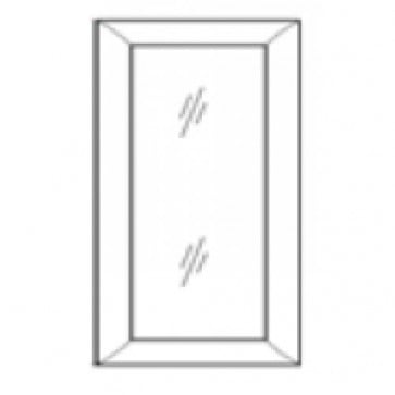 W3030BGD Thompson White Wall Glass Door