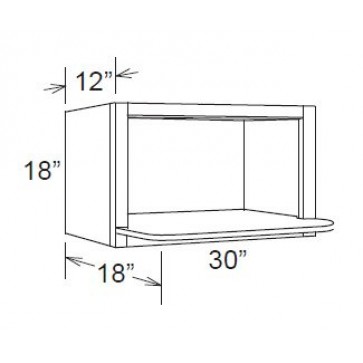 MWO3018PM-12 Pepper Shaker Wall Microwave Cabinet (RTA)