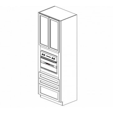 OC3396B Ice White Shaker Tall Oven Cabinet (RTA)