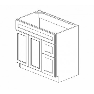 S3621BDR Pearl Vanity Combo Cabinet (RTA)