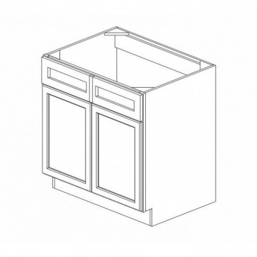 SB42B Chestnut Pillow Sink Base Cabinet (RTA)