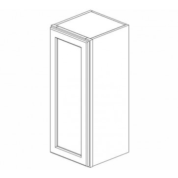 W1236 Ice White Shaker Wall Single Door Cabinet (RTA)