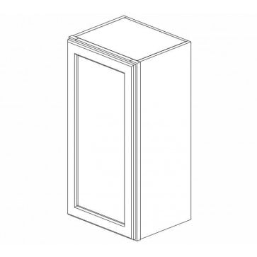 W1542 Ice White Shaker Wall Single Door Cabinet (RTA)