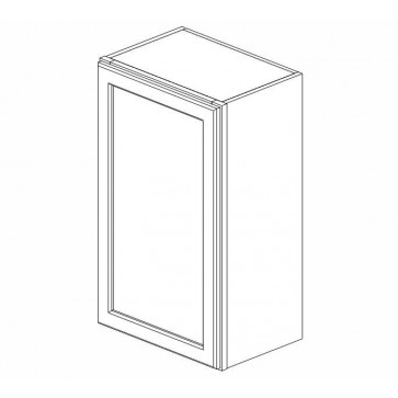 W2130 Ice White Shaker Wall Single Door Cabinet