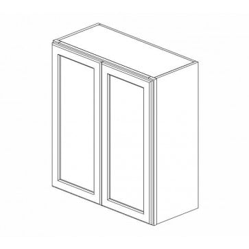 W2742B Thompson White Wall Double Door Cabinet (RTA)