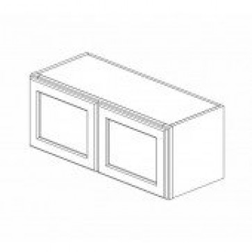 W3018B Gramercy White Wall Double Door Cabinet (RTA)
