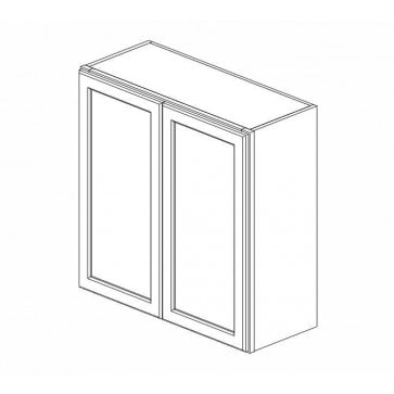 W3330B Ice White Shaker Wall Double Door Cabinet