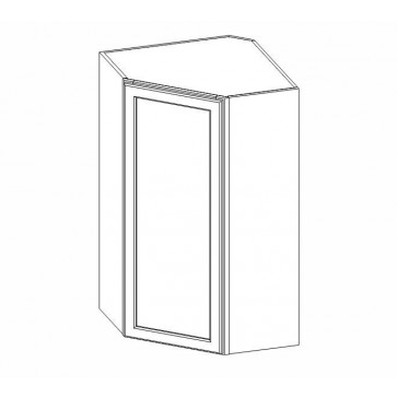 WDC2442 Ice White Shaker Wall Diagonal Corner Cabinet