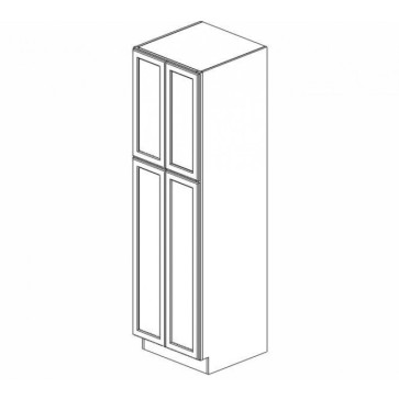 WP3096 Ice White Shaker Tall Pantry Cabinet (RTA)