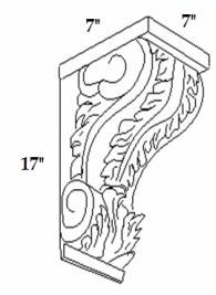 CORBEL60L Pearl Decorative Corbel (RTA)