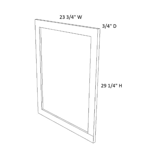 BDD24 Versa Shaker Base Decorative End Door (RTA)