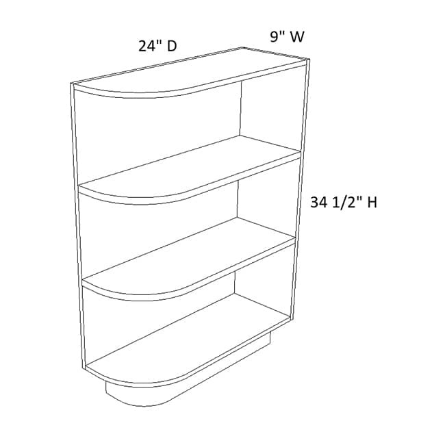 BES09 Versa Shaker Base End Shelf (RTA)