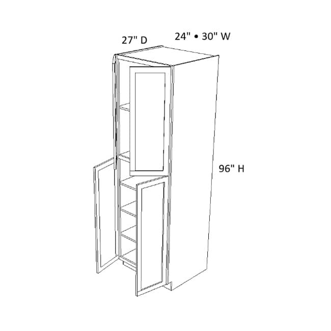 WP249627 Versa Shaker Tall Pantry Cabinet (RTA)