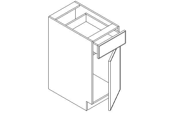 B12 Storm Gray Base Cabinet 12" (RTA)