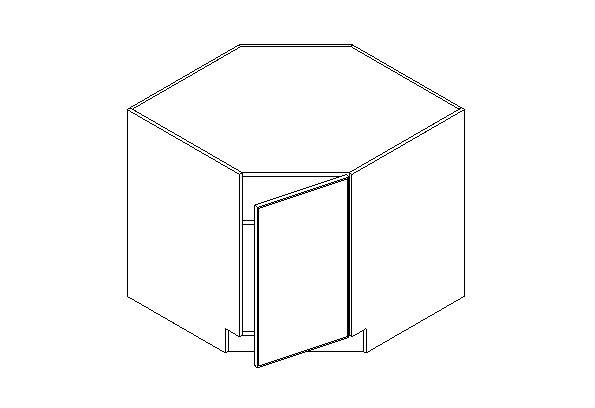 BDC36 Imperial Blue Base Diagonal Corner 36" (RTA)