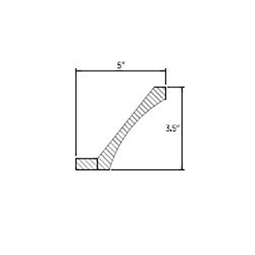 CVM8 Imperial Blue Cove Molding 96" (RTA)