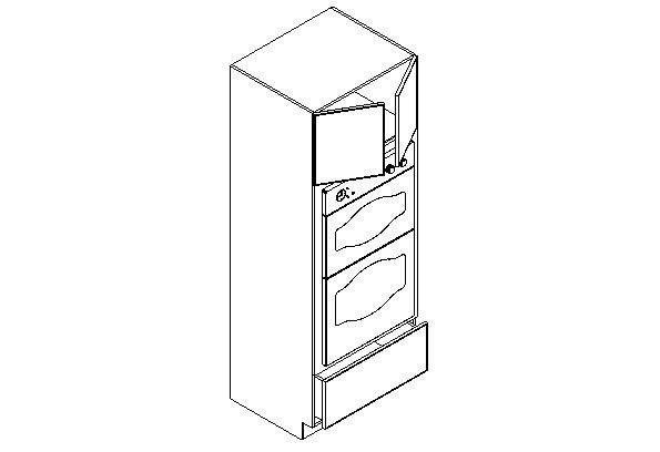 DOC3096 Imperial Blue Double Oven Cabinet 30" x 96" (RTA)