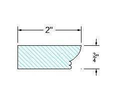 OGM8 Classic White OG Molding 96" Long (RTA)