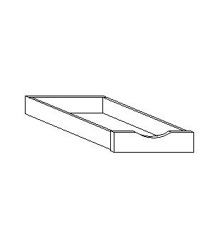CSROT21 Storm Gray Roll Out Tray 21" (RTA)
