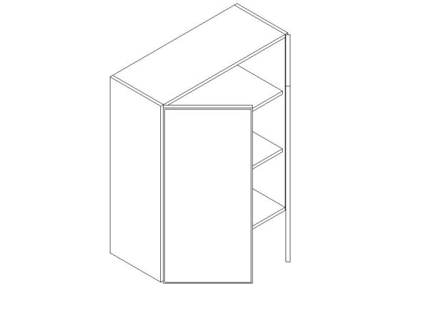 W3336 Storm Gray Wall Cabinet (Double Door) 33" x 36" (RTA)