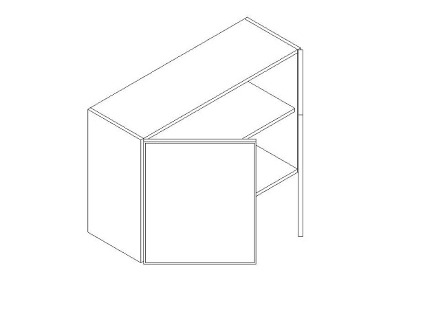 W3624 Storm Gray Wall Cabinet (Double Door) 36" x 24" (RTA)