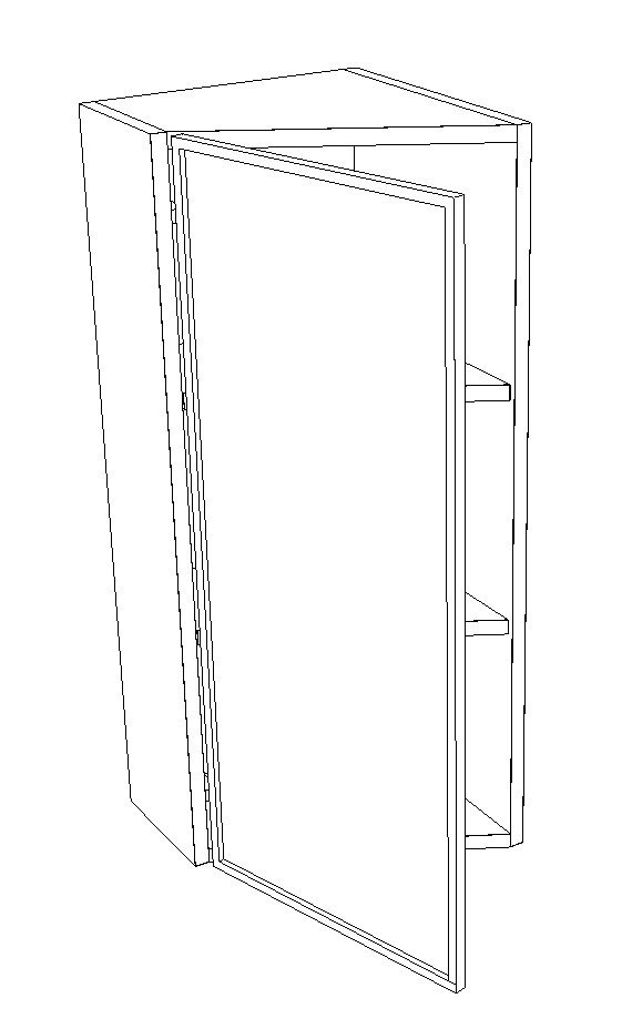 WEA1236 Imperial Blue Wall End Angle 12" x 36" (RTA)