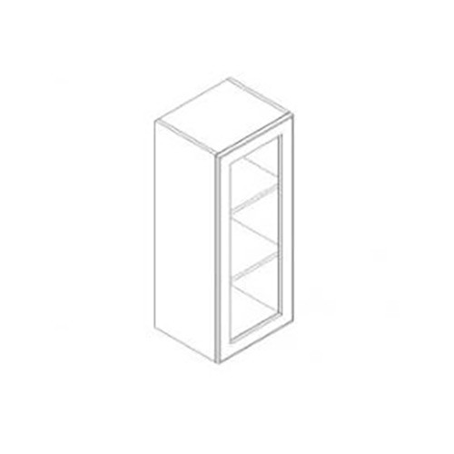 WMD1236 Imperial Blue Wall Prepped for Glass Door Cabinet (Single Door) 12" x 36" (RTA)