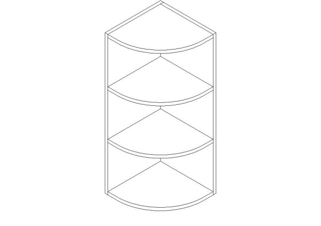 WOES1230 Storm Gray Wall Open End Shelf 12" x 30" (RTA)